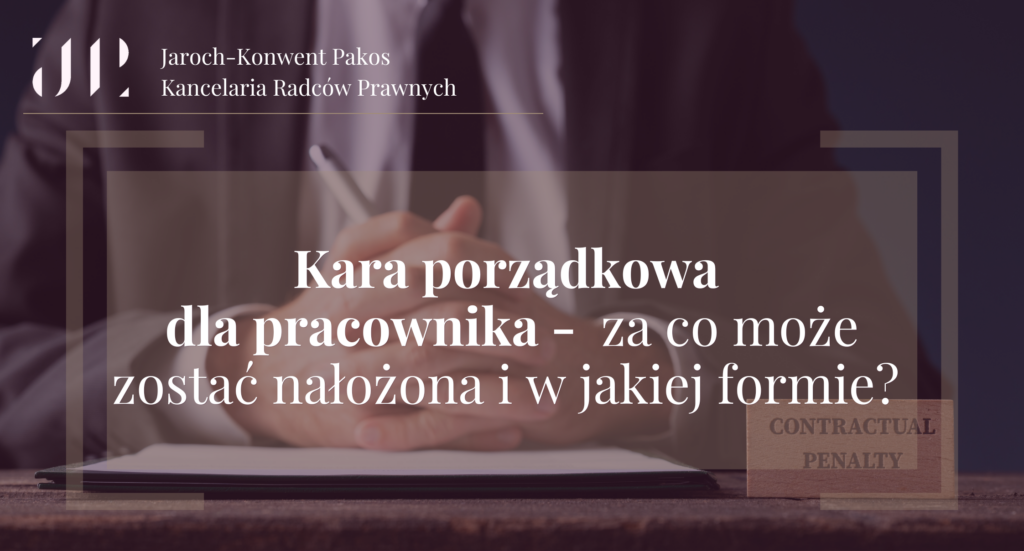 Kara porządkowa dla pracownika